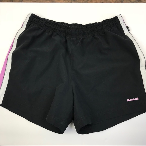 Reebok | Black Running Shorts Side Stripes - Picture 1 of 5